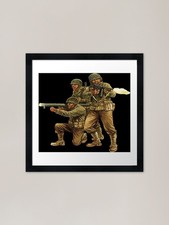 WW 2 soldier Framed Art Print