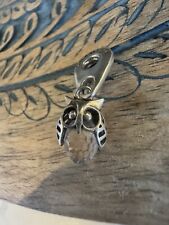 GENUINE CHAMILIA WISE OWL DANGLE SWAROVSKI CHARM CHAM 925 Retired