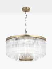John Lewis Lexton Dimmable XL Pendant Ceiling Light Brass {Missing Items} A
