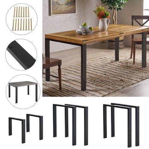 Reverse shaped metal table - u,
