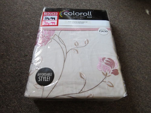 Coloroll super king duvet set - king,