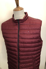MEN'S TOMMY HILFIGER DOWN GILET JACKET SIZE XL RED