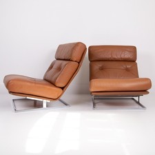Pair of Mid Century Leather