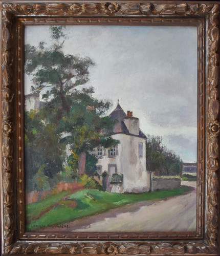 1945 breton landscape - landscape, oil