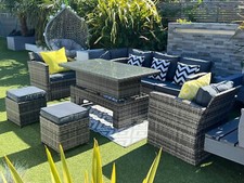 7 Seater Set Rattan Rising