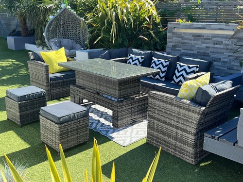 Seater set rattan rising - seater,