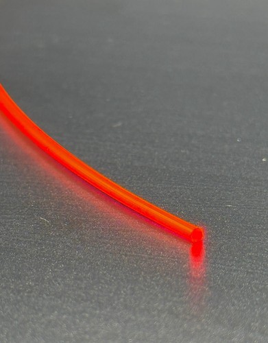 Fibre optic rod 1mm - red, 20cm