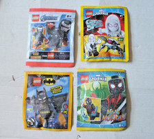 LEGO MARVEL/DC SUPER HEROES Magazine x4 Minifigures Bundle - Batman, Spider-Man,