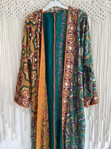 Vintage sari silk kimono - vintage,