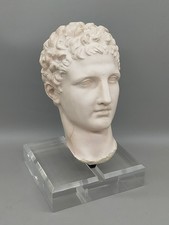 Vintage hermes plaster head - plaster,