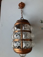 Murano Glass And Copper Light