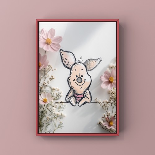 Winnie the pooh art print - art,
