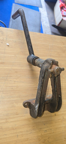 Vintage car starting handle - car,
