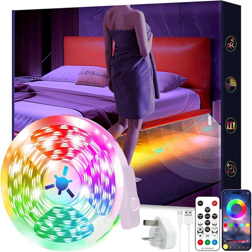 Motion sensor rgb led strip - 5m,