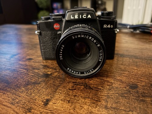 Leica r4s black 35mm slr - leica,