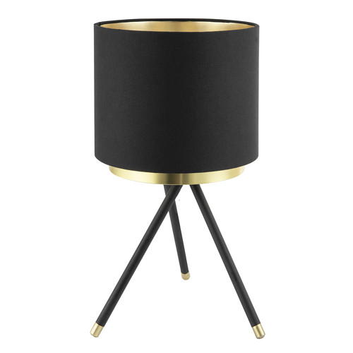 Black tripod table lamp - black,