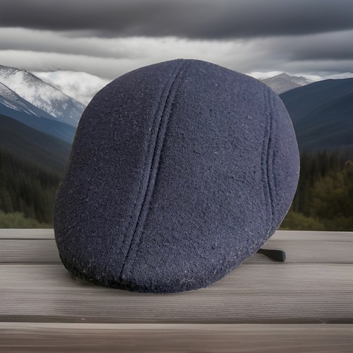 Tweed hat flat - tweed, unisex