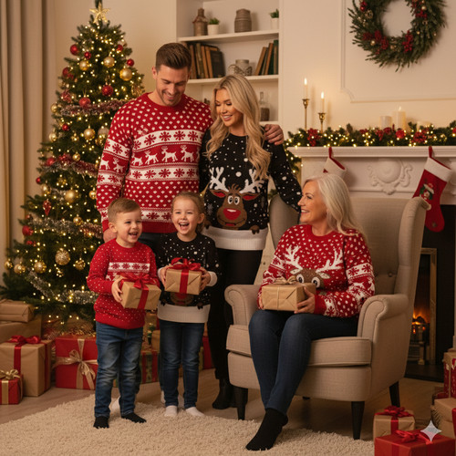 Family christmas jumper womens - jumper,