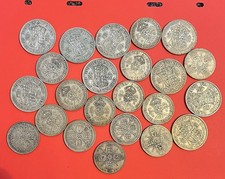 280g Pre 1947 Old Silver Coins - Half Crowns/ Florins. George V & VI