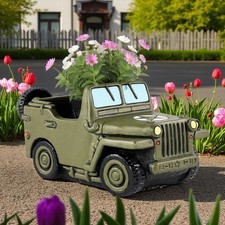 Cement American Jeep Shaped