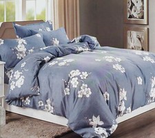 Duvet Cover set with Pillow Cases Quilt Bedding Set in Double King size 90 GSM