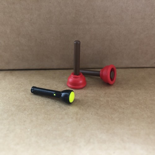 Playmobil red toilet plunger - red,