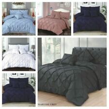 PINTUCK DUVET SET POLY COTTON