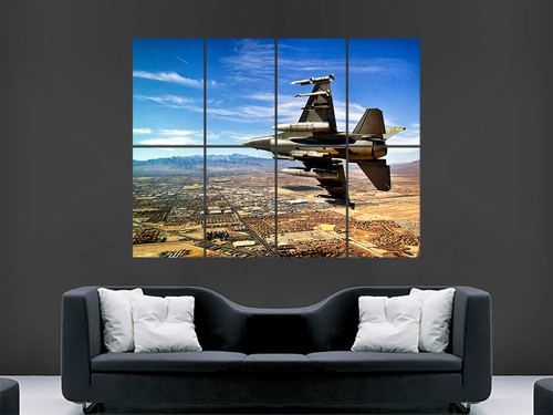 Fighter jet poster wall art - wall,
