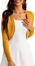 Women??s Cropped Cardigan Long