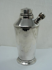 ART DECO SILVER PLATED AMERICAN FIRE HYDRANT COCKTAIL SHAKER ESSPESSO MARTINI