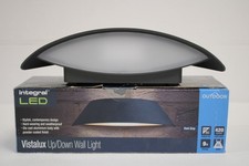 Integral LED Vistalux IP65 Dark Grey 9W 3000K LED Up & Down Wall Light