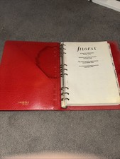Vintage Filofax  Deskfax Red