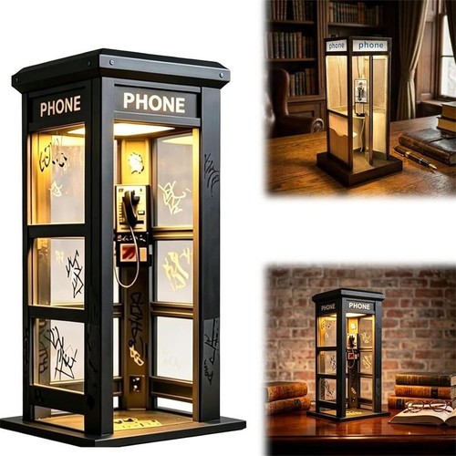 Vintage phone booth ambient - vintage,
