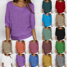 Womens Batwing Sleeves Jumper