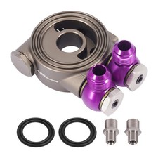 Oil Filter Relocation Kit M20x1.5 3/4UNF with Thermostat Sandwich Adapter AN10