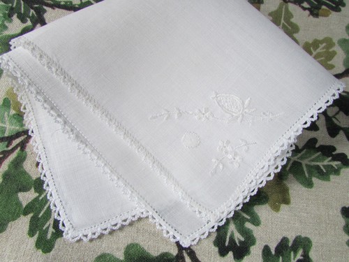 Vintage handkerchief hankie - vintage,