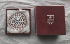 Edinburgh Millefiori Glass Paperweight E-Cane Vintage