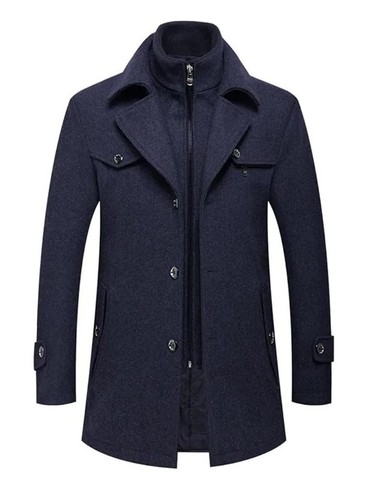 Men winter trench coat - trench,