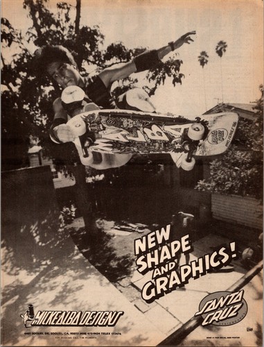 1986 santa cruz print - santa,
