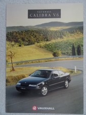 Vauxhall Calibra V6 2.5 24valve 1993 UK Sales Brochure. Specifications.
