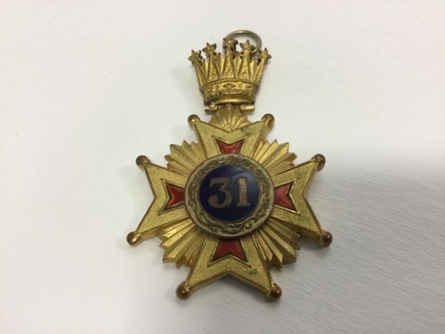 Vintage metal gilt masonic - gilt,