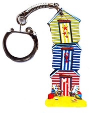 Beach Hut Keyring - Beach Huts