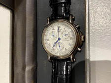 Davis chronograph wristwatch,davis retor vintage collection, original strap/box