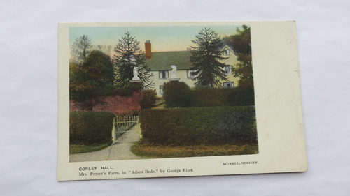Postcard corley hall nr - corley, hall,