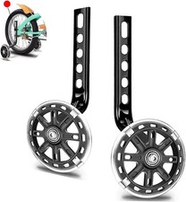 CycForge Kids Bike Stabilisers with Flashing Quiet Wheels for 12–20" Bikes