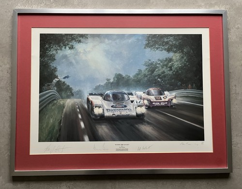Alan fearnley signed porsche - signed,