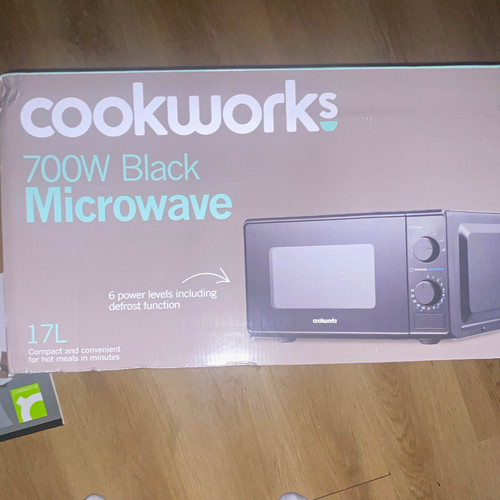 Cookworks 700w 17l black - 700w,