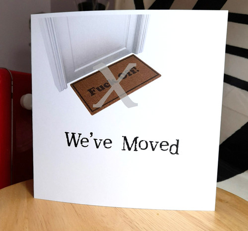 Moved off door mat - f***,