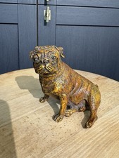 Cold Painted Bronze Dog