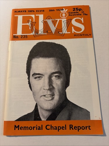 Elvis monthly magazine number - magazine,